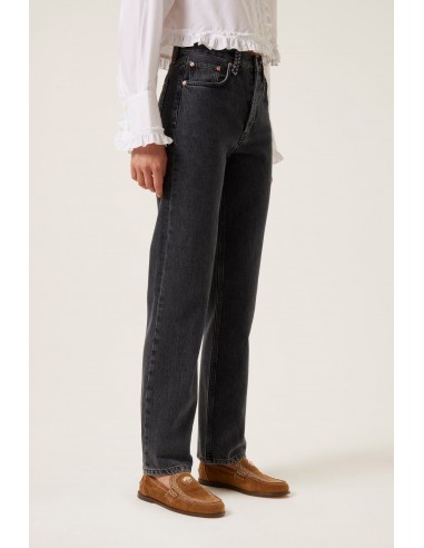 High-waisted straight-leg jeans une grave pollution 