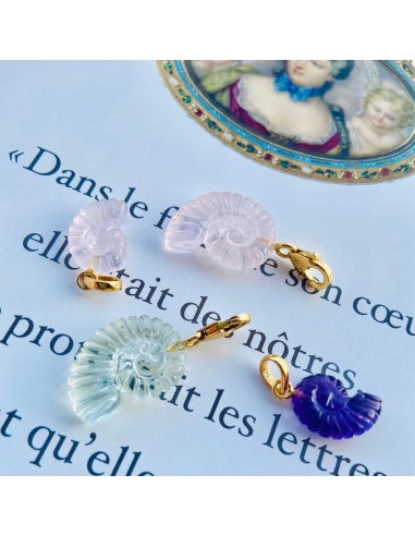 Charms Ammonite Shell - Petit - Pierre de Lune pas cher chine