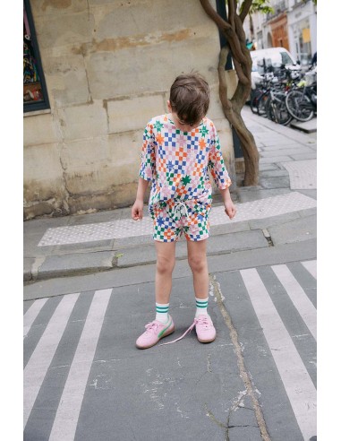 Ensemble kid Damier de France