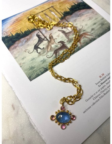 Collier en aigue-marine et tourmaline II est présent 