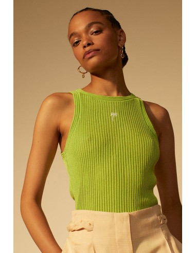 Ribbed knit tank top livraison et retour toujours gratuits